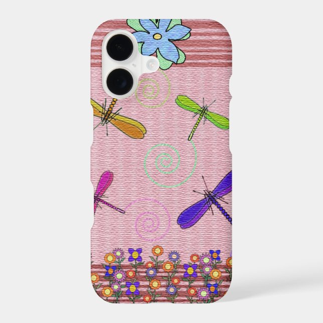 Dragonflies & Flowers (Back)