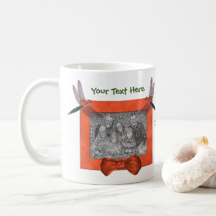 Dragonflies Frame Add Photo Personalized Coffee Mug