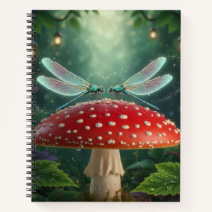 Dragonflies in love - Whimsical dreamy cute Notebook