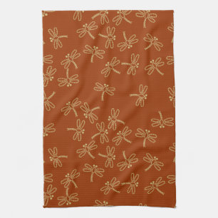 dragonflies kitchen towel