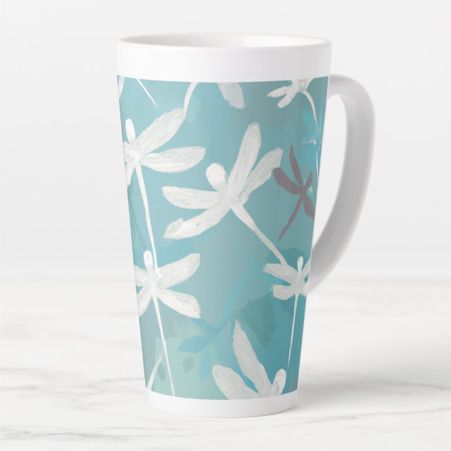 Dragonflies Latte Mug (Angle droit)