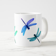 Dragonflies Mug de café géant 20oz