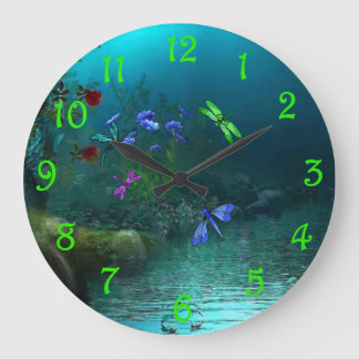 Dragonflies Necklace Watch Large Clock