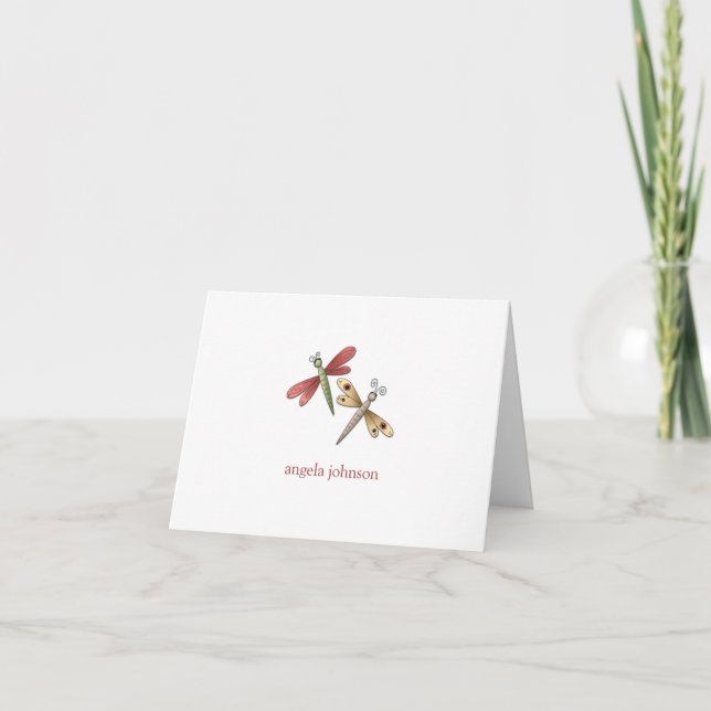 Dragonflies Note Card (Front)