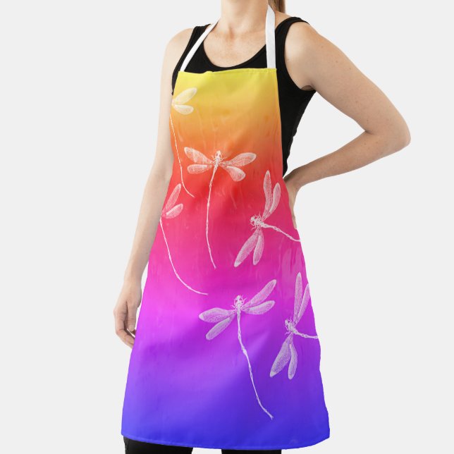 Dragonflies on water apron (Insitu)