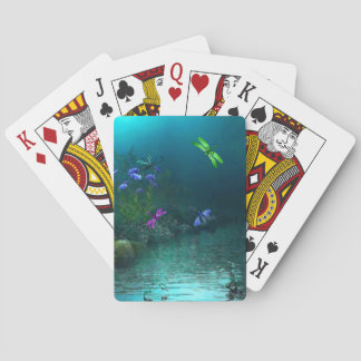 Dragonflies Playing Cards