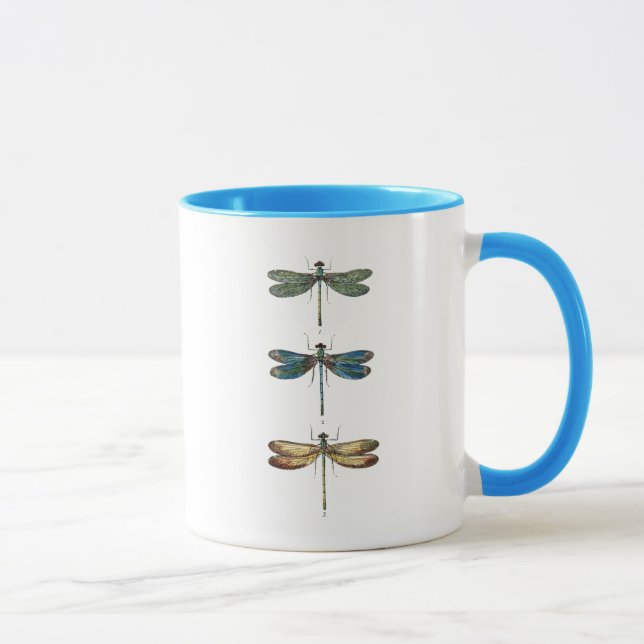 Dragonflies Print 2 Mug (Right)