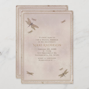 Dragonflies Vintage Dragonfly Elegance Invitation