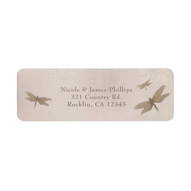 Dragonflies Vintage Dragonfly Elegance Invitation (Devant)