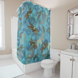 Dragonflies volantes Douche rideau