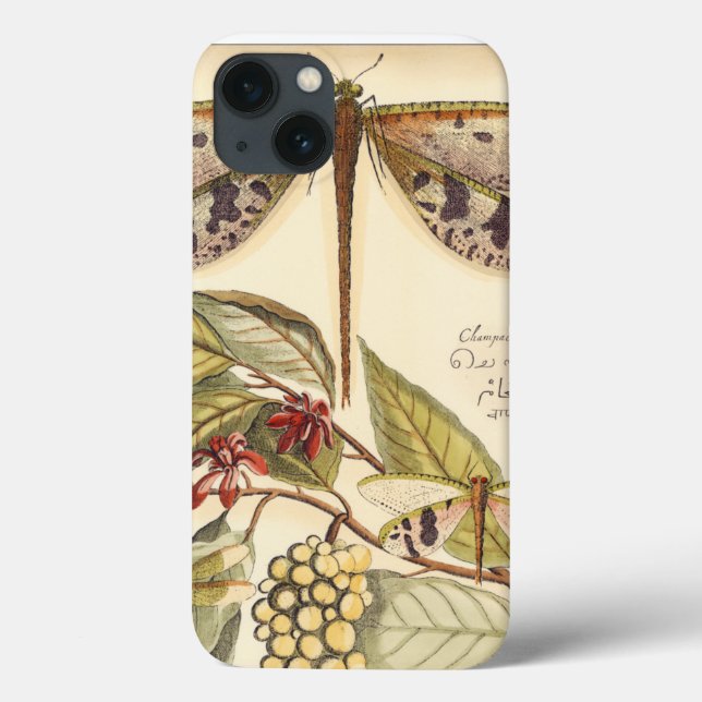 Dragonflies with Leaves and Fruit Case-Mate iPhone Case (Back)