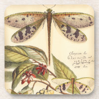 Dragonflies with Leaves and Fruit