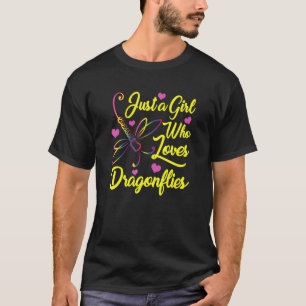 Dragonflies Women Just A Girl Who Loves Dragonfly T-Shirt