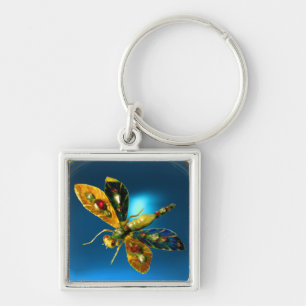 DRAGONFLY 2  ,blue sapphire Keychain