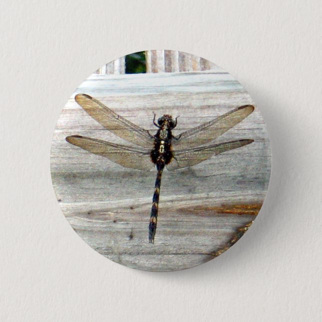Dragonfly 2 Inch Round Button (Front)