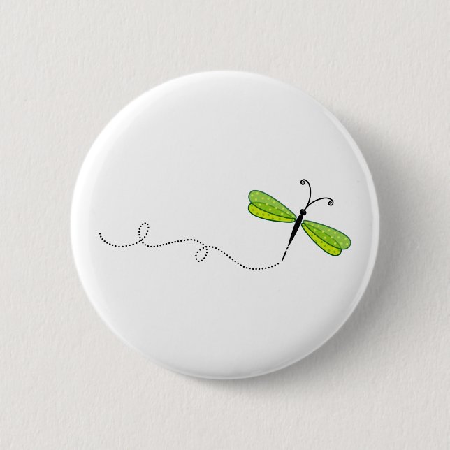 dragonfly 2 inch round button (Front)
