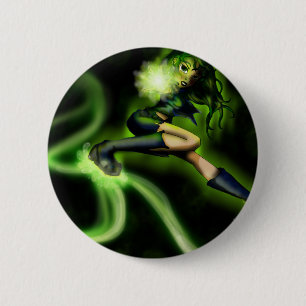 Dragonfly 2 Inch Round Button