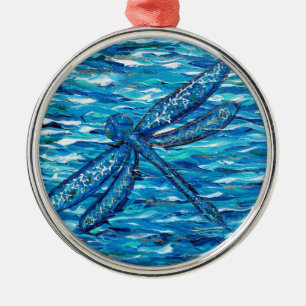 Dragonfly 2 metal ornament