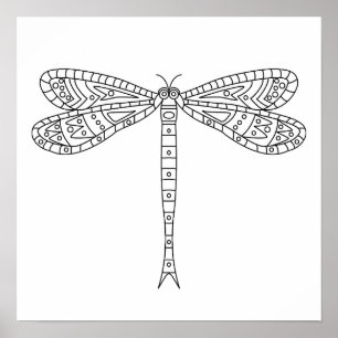 Dragonfly 2 Poster en couleur