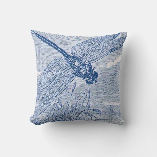 Dragonfly 2 throw pillow (Front)