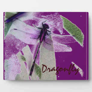 Dragonfly Abstract Art Plaque