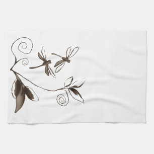 Dragonfly Abstract Kitchen Towel