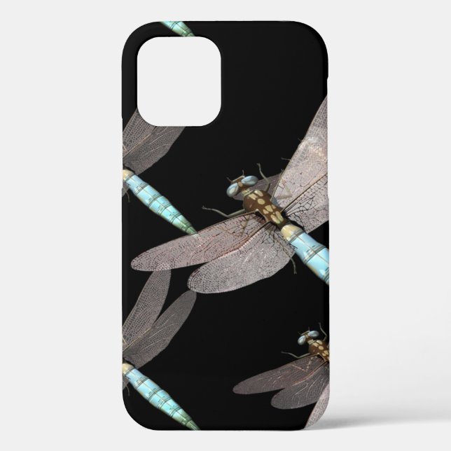 Dragonfly Air Force on Black Case-Mate iPhone Case (Back)
