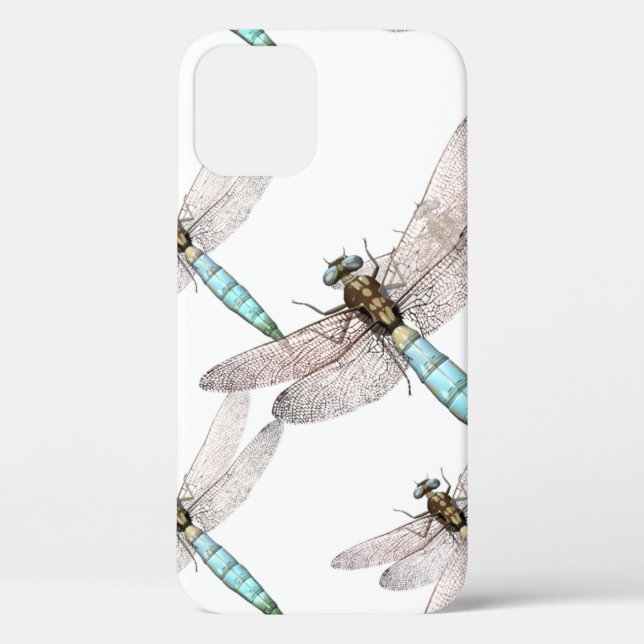 Dragonfly Air Force on White Background Case-Mate  iPhone Case (Back)