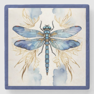 Dragonfly Alcohol Ink  Stone Coaster