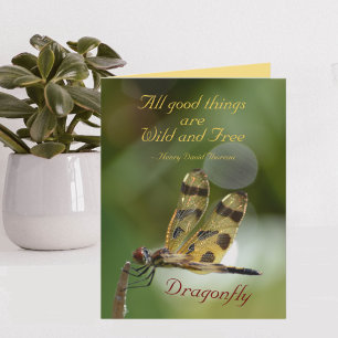 Dragonfly All Good Things Wild and Free note cards