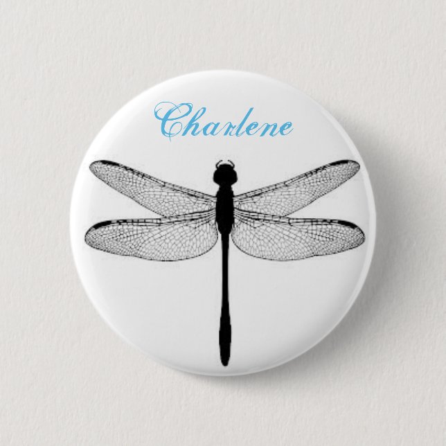 Dragonfly and name pin (Front)