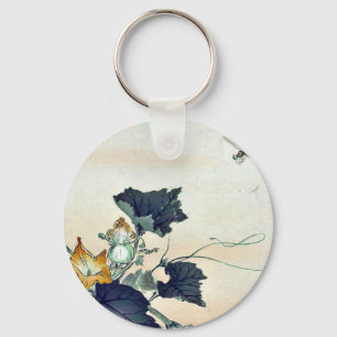Dragonfly and pumpkin by Ogata, Gekko Ukiyoe Keychain