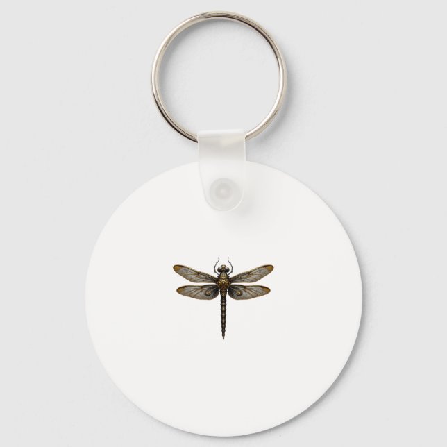 Dragonfly Animal Art Graphic Dragonfly (2) Keychain (Front)