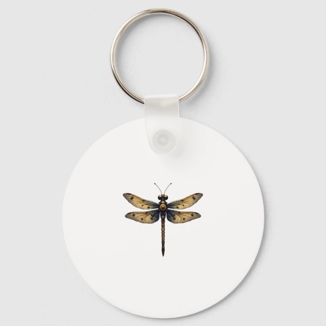 Dragonfly Animal Art Graphic Dragonfly (3) Keychain (Front)