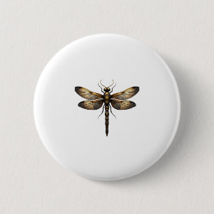 Dragonfly Animal Art Graphic Dragonfly (4) 2 Inch Round Button
