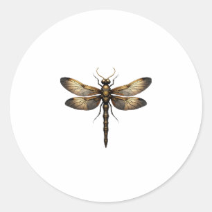 Dragonfly Animal Art Graphic Dragonfly (4) Classic Round Sticker