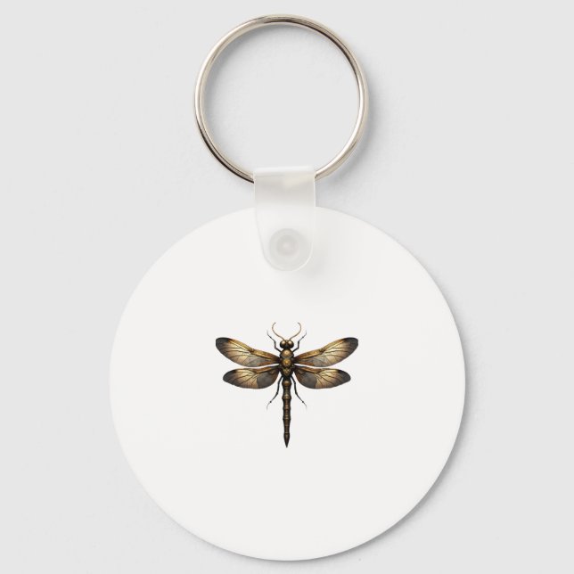 Dragonfly Animal Art Graphic Dragonfly (4) Keychain (Front)