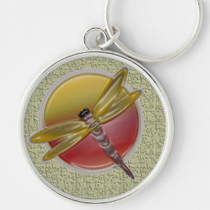 Dragonfly Art Keychain