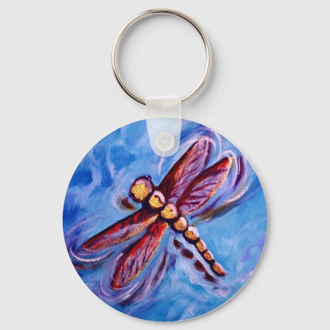 DragonFly Art~Keychain Keychain (Front)