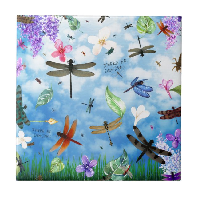 dragonfly art nola kelsey tile (Front)