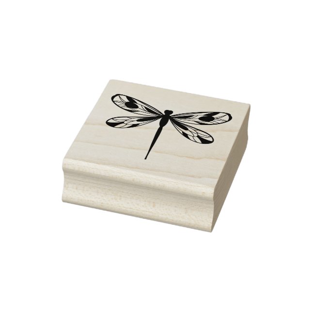 Dragonfly Art Rubber Stamp (Stamp)