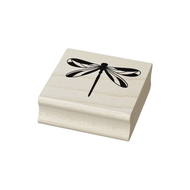Dragonfly Art Rubber Stamp (Stamp)