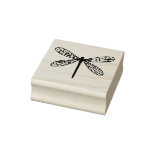Dragonfly Art Rubber Stamp