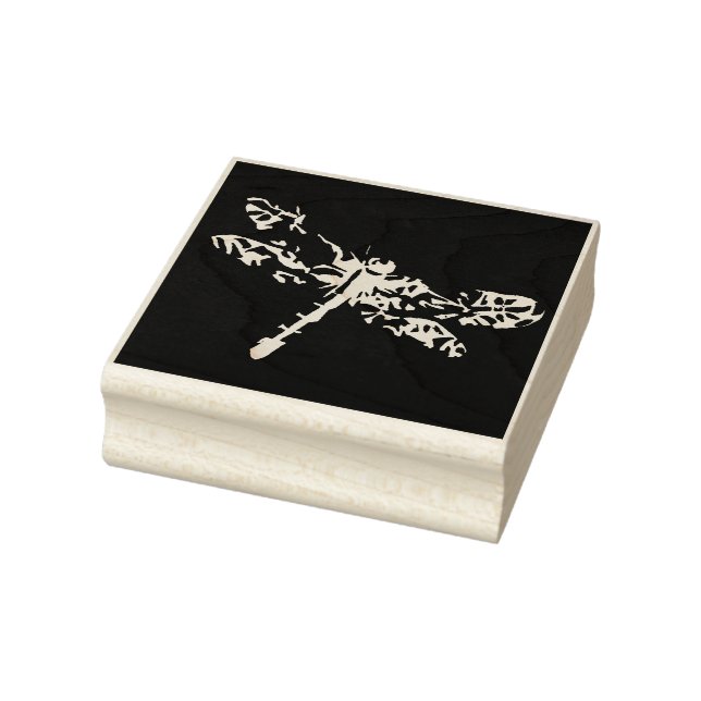 Dragonfly Art Tote Rubber Stamp (Stamp)