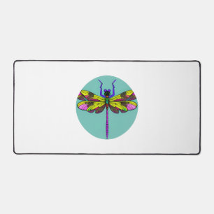 Dragonfly Beautiful, colourful, and ornate      Desk Mat