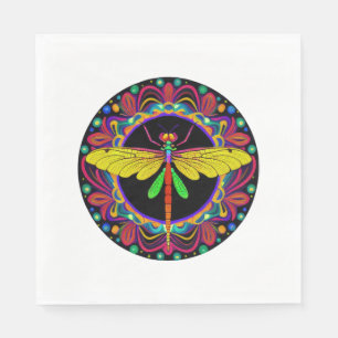 Dragonfly Beautiful, colourful, and ornate     Napkin