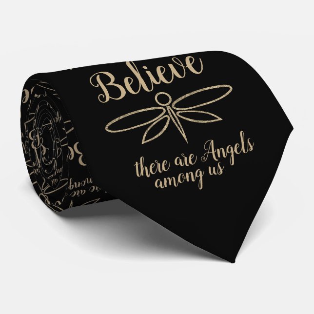Dragonfly Believe Tie (Rolled)