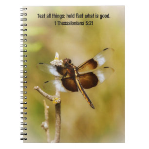 Dragonfly Bible Verse Faith Prayer Journal