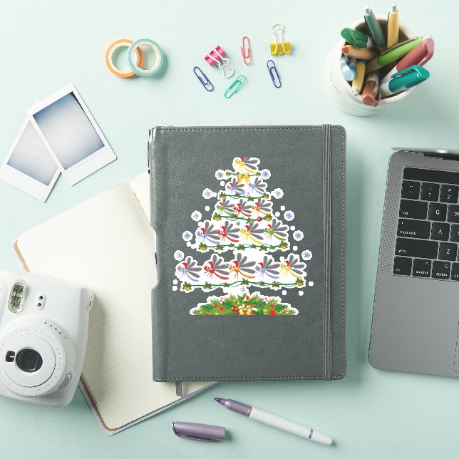 Dragonfly Bird Christmas Tree Gift Funny Christmas (iPad Cover)