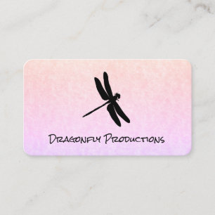 Dragonfly (black) chic business card